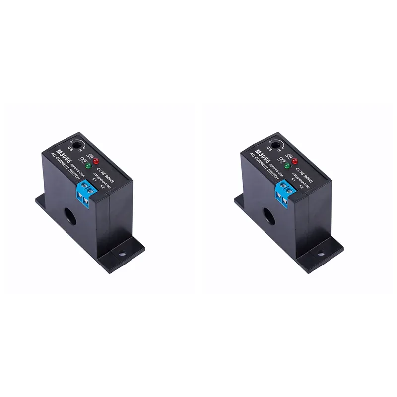 JINMY 2X Current Sensing Switch Induction Relay AC Linkage Device Plc Signal over Limit Closed AC 0.2-30A ( NC M3056)