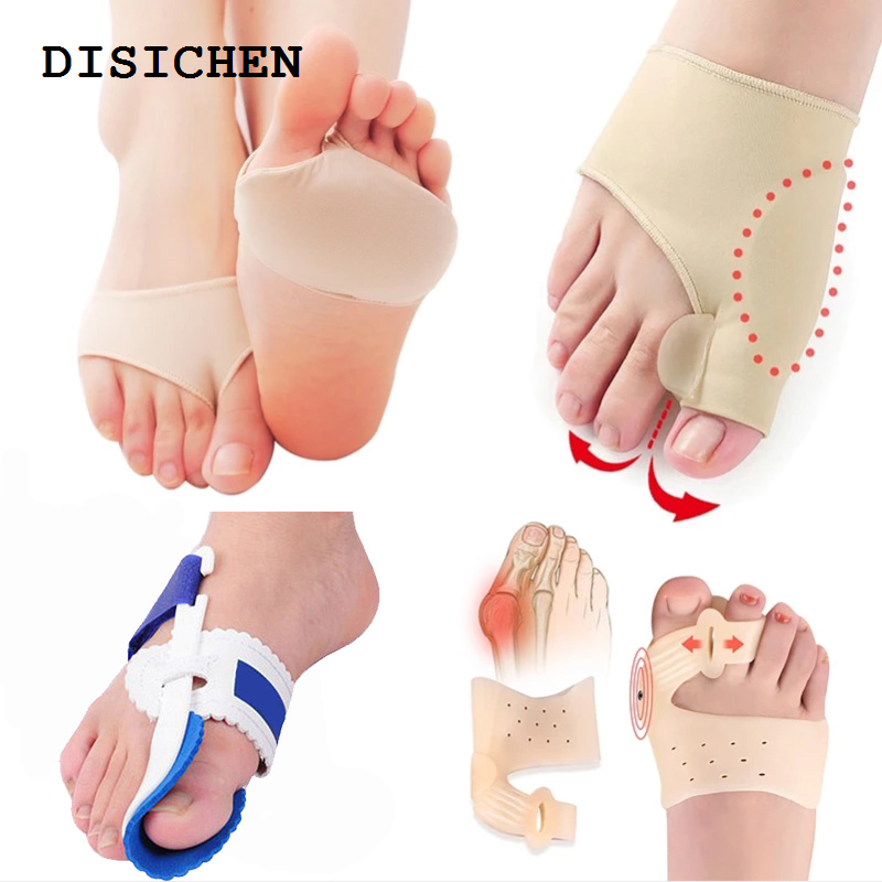 DISICHEN 2025 New 1Pair Big Bone Orthopedic Bunion Toe Separator Hallux Valgus Foot Care Correction Pedicure Braces Toes Separator