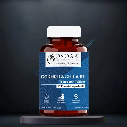OSOAA Gokhru Shilajit Testoboost Tablet