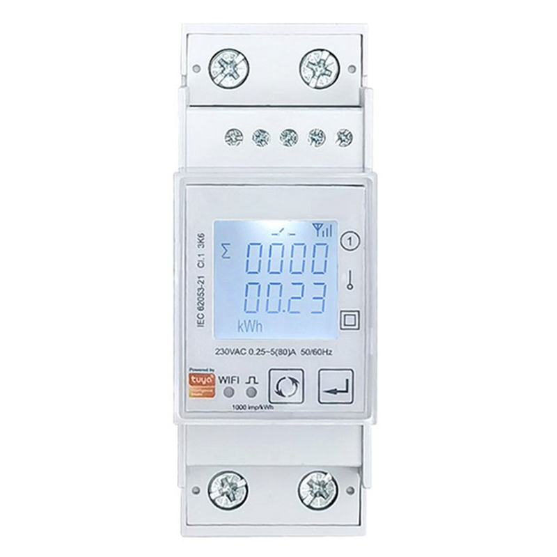 1 Pcs Tuya WiFi Bidirectional Energy Meter WiFi Energy Meter Ampermeter 110 240VAC