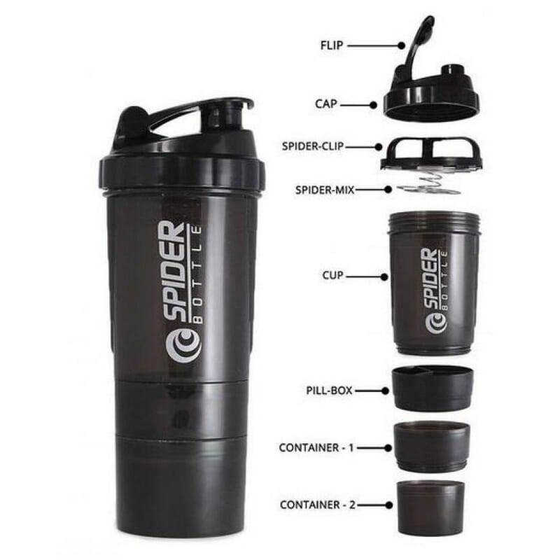 Protein Shaker Bottle Fitness Sports Nutrition Supplements Mix Shake Bottle