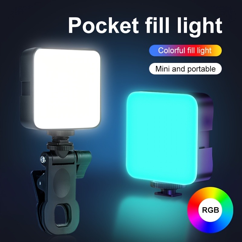 RGB oder me LED Pocket Video Light, which is a portable lighting device for cameras, laptops, and smartphones.