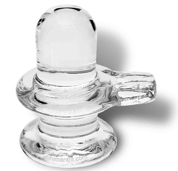 Religious Crystal Shivling Lord Shiva Lingam for Hindu Puja Home Decor Temple