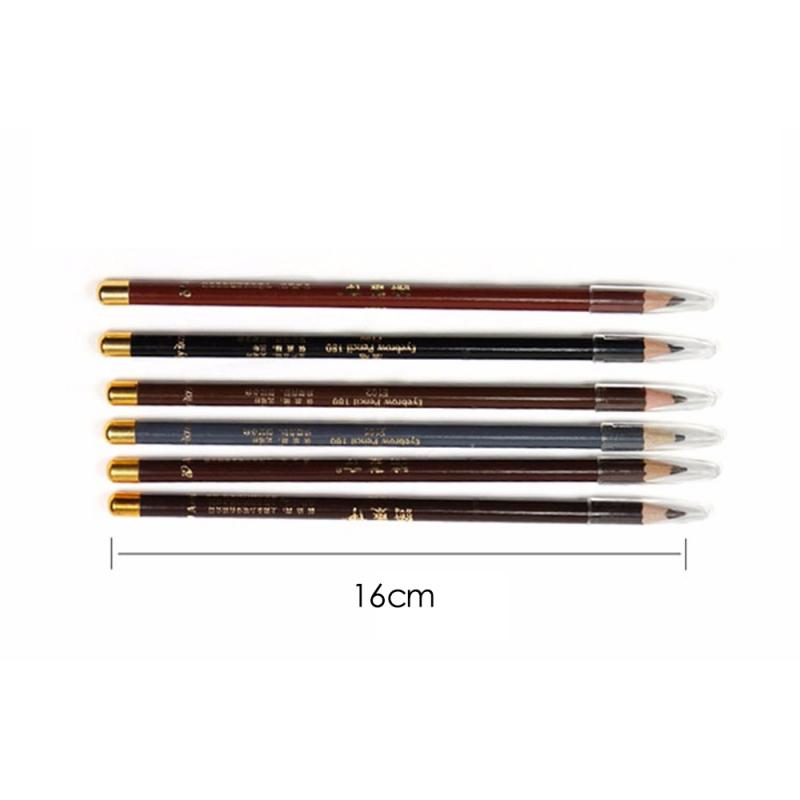 HOT 1 Pcs 6 Color Fashion Eyepencile Easy To Color Waterproof And Sweatproof Classic Eyebrow Pencil Women Lasting Makeup Tools New