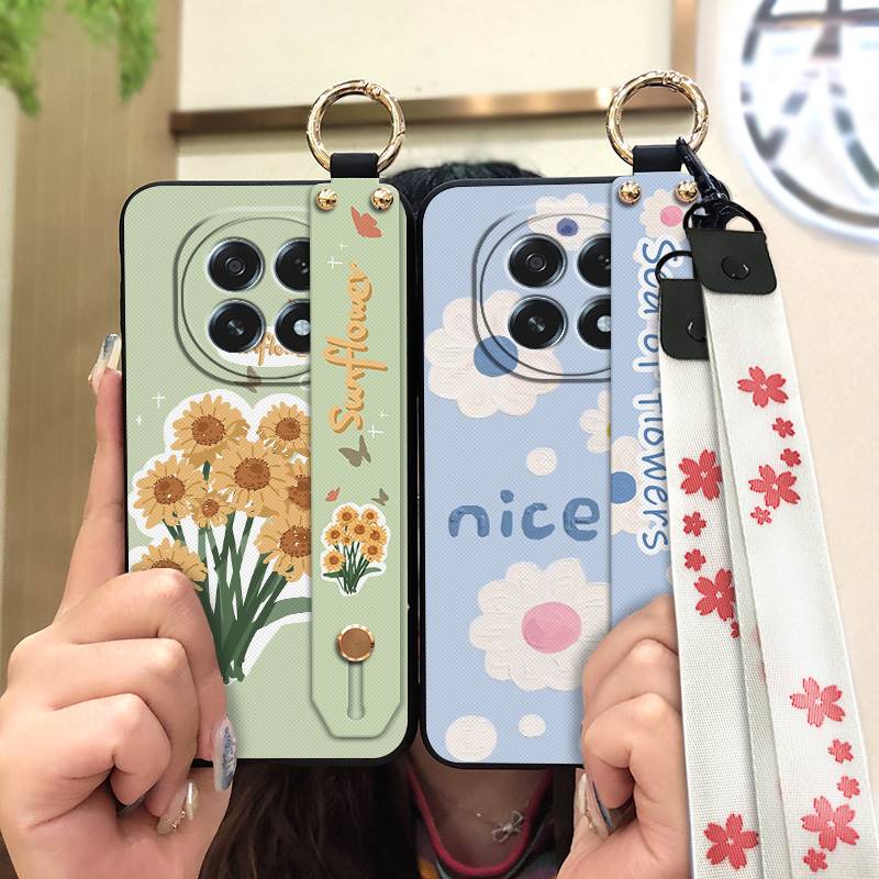 Wrist Strap Kickstand Phone Case For OPPO A5 Pro 5G China Lanyard Back Cover Waterproof Phone Holder Anti-knock ring