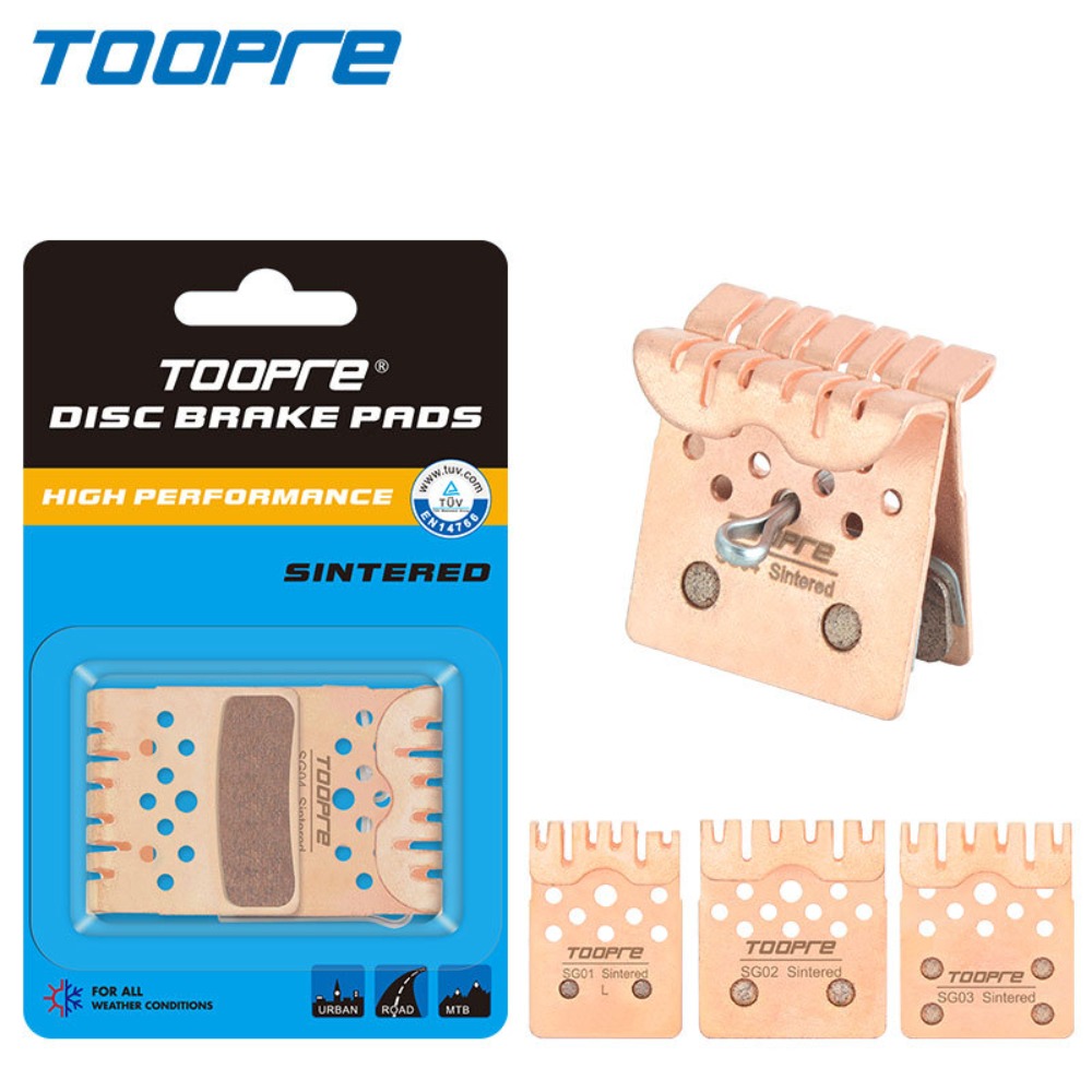 New TOOPRE MTB Bike Disc Brake Pads Ceramic Heat Dissipation Bike Hydraulic Disc Brake Pads Road Mountain Bike Bicycle Sintering Brake Pad