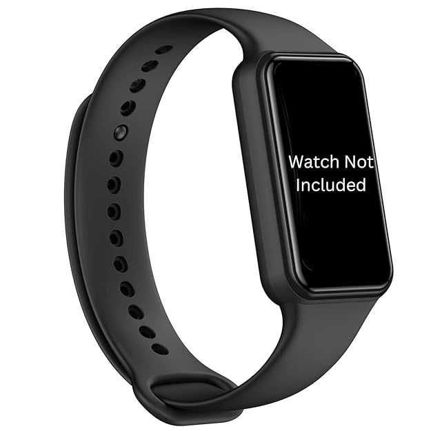 Strap for Amazfit Band 7 - Silicone Waterproof Replacement Watch Bands Straps