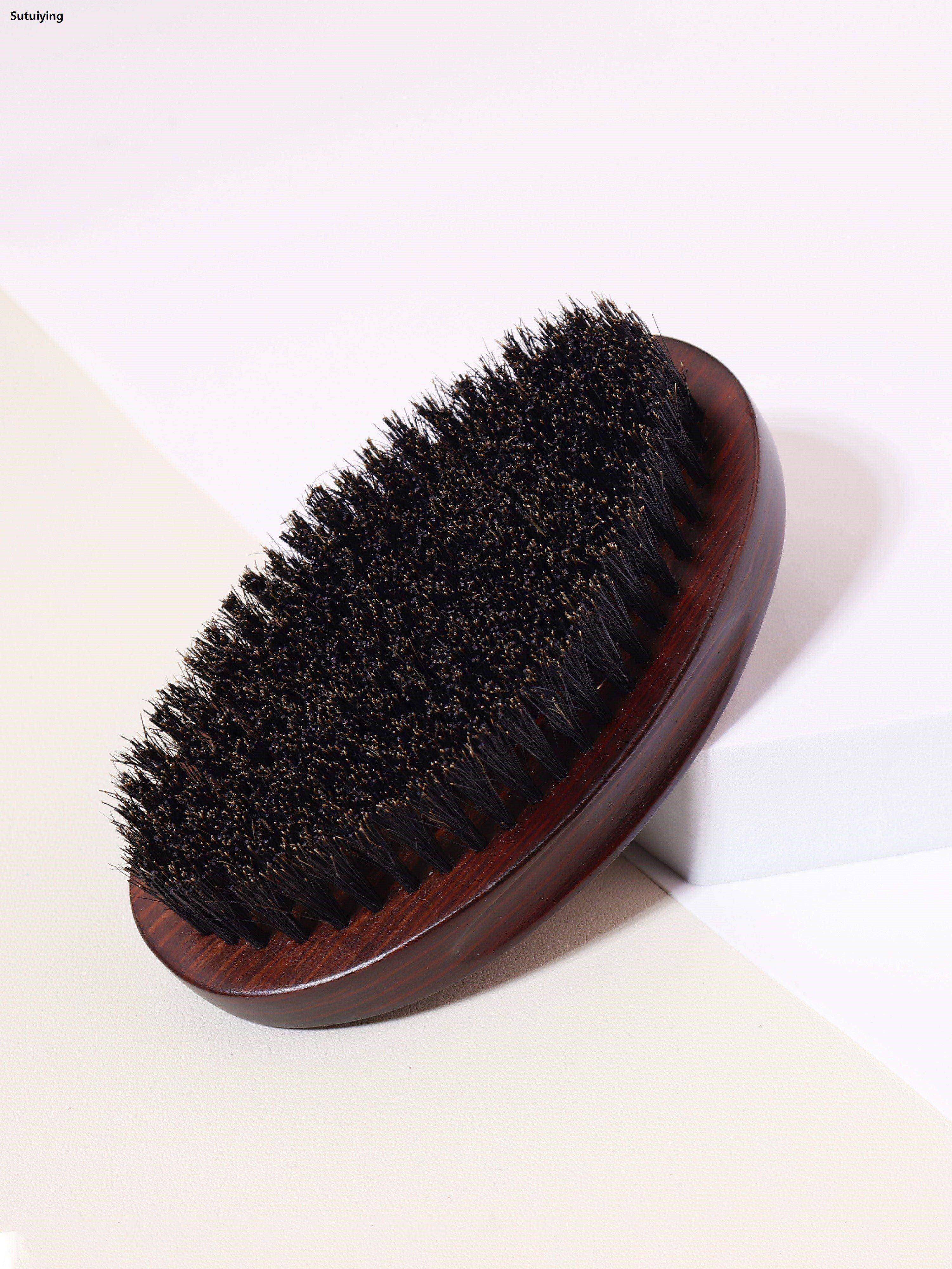 Sutuiying 1PCS beard brush, tames and softens facial hair, making your Sales promotion beard shiny and smooth, suitable for all types of beard