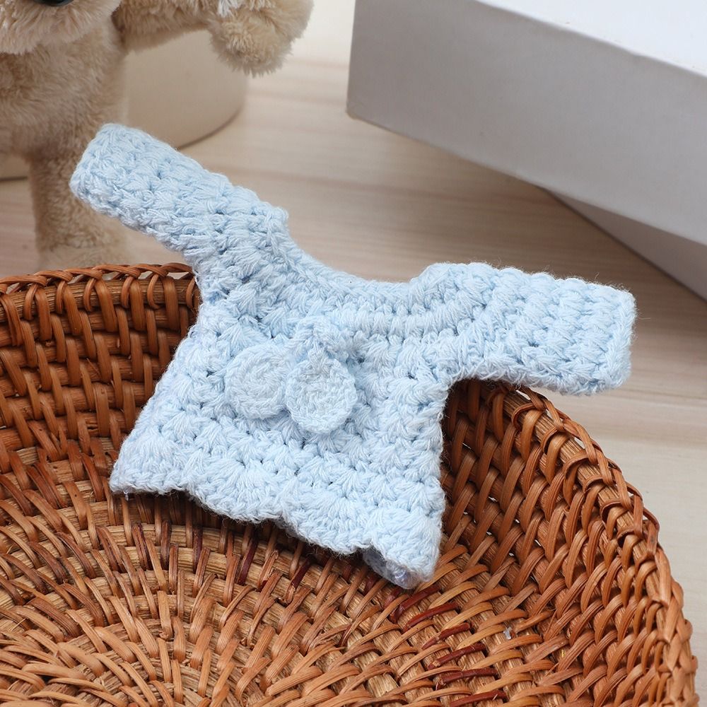 High Quality Cute Cotton Doll Accessories Cute Knitted Dress Fashion Skirt Decoration for 10cm Cotton Doll/for EXO Idol Dolls