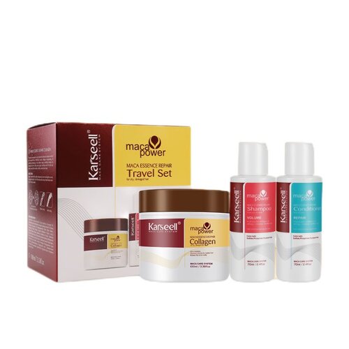 Karseell Maca Essence Repair Travel Set for Dry and Damaged Hair