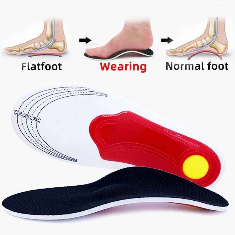 NEW EVA Orthopedic Insoles Shoes Men Orthotic Flat Foot Arch for Plantar Fasciitis Inserts Feet Massage Shoe Pad