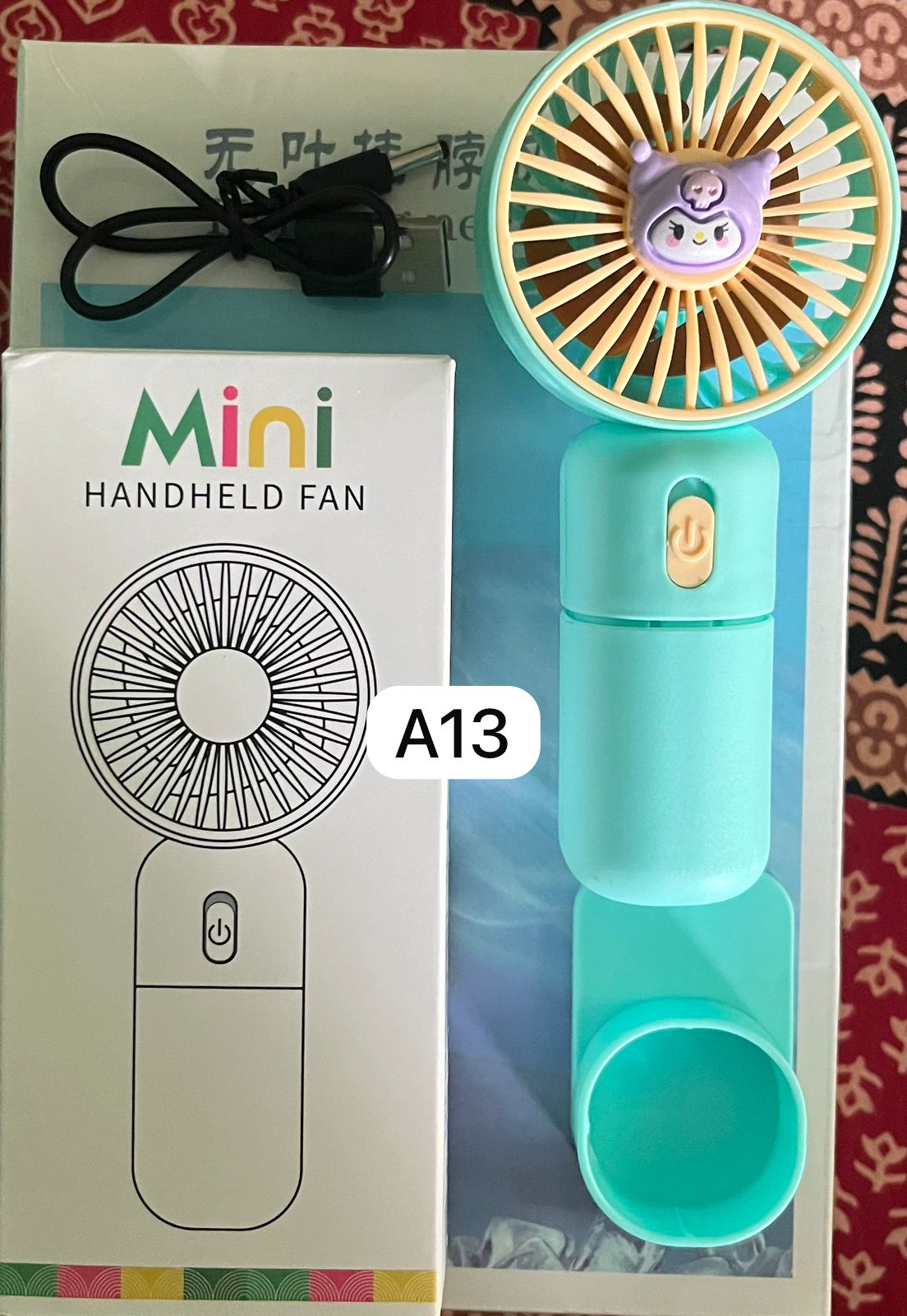 Mini Hand Charging Fan With Stand Base
