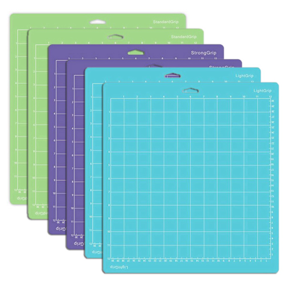 NAMUNY Cutting Mats for Maker/Maker 3/Explore 3/ Air 2/Air, 6 Pack(12X12 Inch, Standard Grip/Light Grip/Strong Grip)