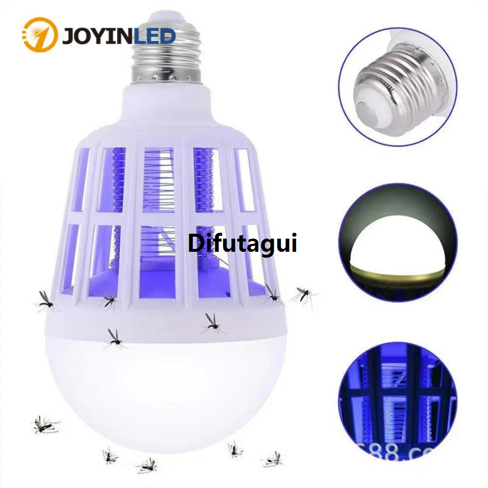 Difutagui LED Mosquito Killer Light Bulb New Electric Shock Home Lighting Profesional Sleeping Night Light Indoor Outdoor Insect Mosquito Trap Lamps