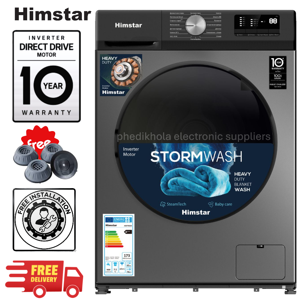 Himstar 10 kg washing machine Direct Drive inverter dd motor 10FBWA2DTK/NJ