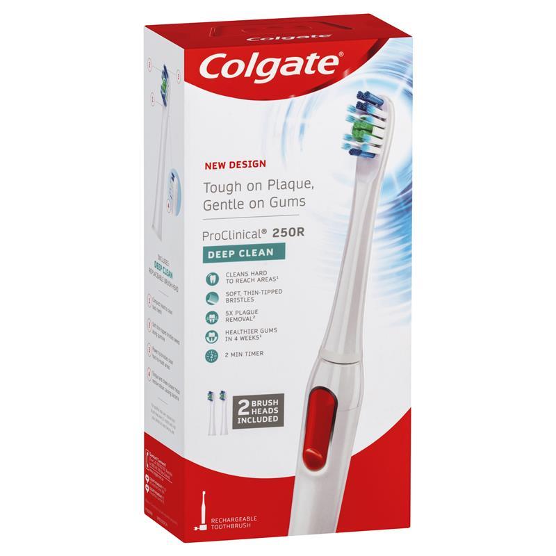 Bizzy ProClinical 250R Deep Clean Rechargeable Electric Toothbrush with 2 Brush Heads