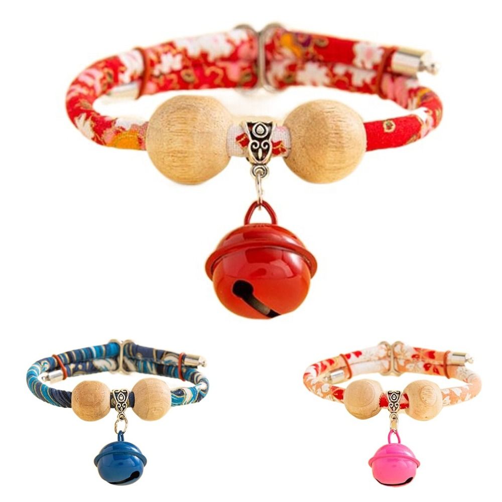 Cute Natural Insect Repellent Camphor Wood Flea & Tick Collar Anti-mosquito Adjustable Cat Necklace Universal Insect Prevention Dog Collar