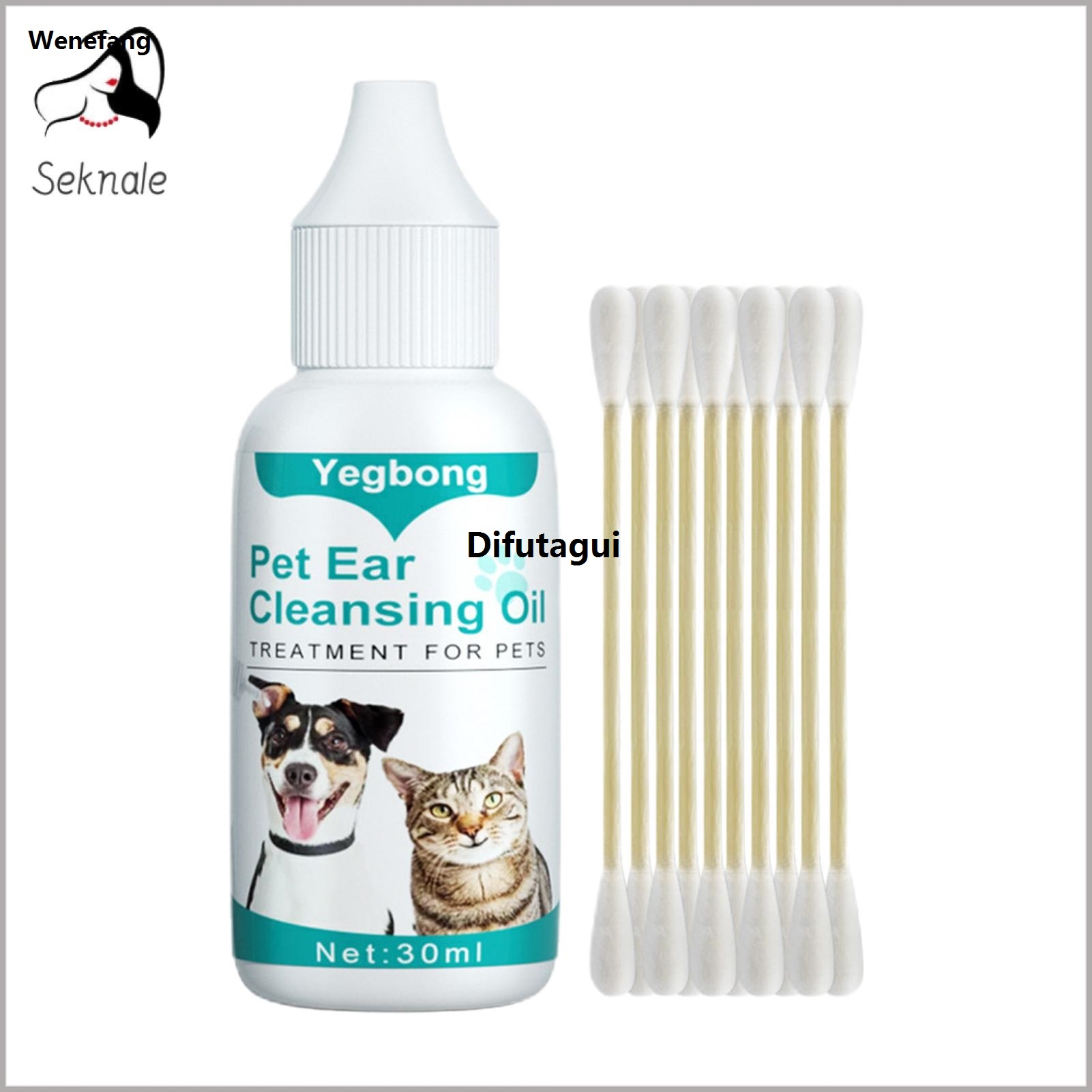 Difutagui Ear Cleaning Solution Non-irritating Clean Hot Selling Earwax Buildup Pet Ear Cleaning Solution
