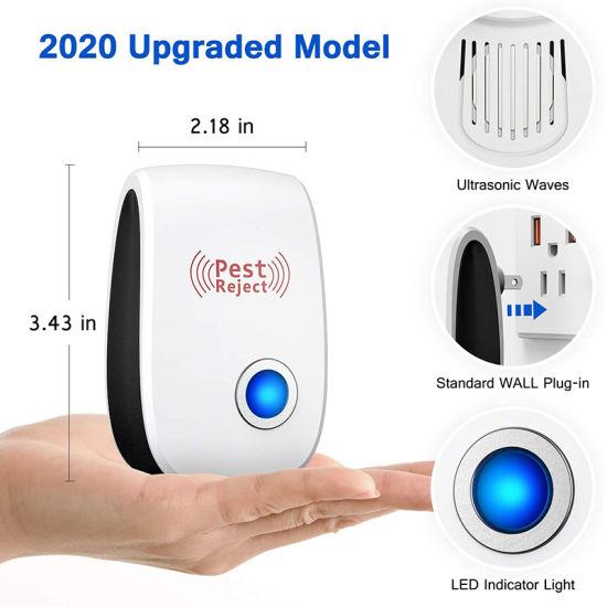 Portable Mosquito Repeller Cockroach Spider Killer Pest Insect Fly Rat Rodents Ultrasonic Electronic Plug in Repellent Summer