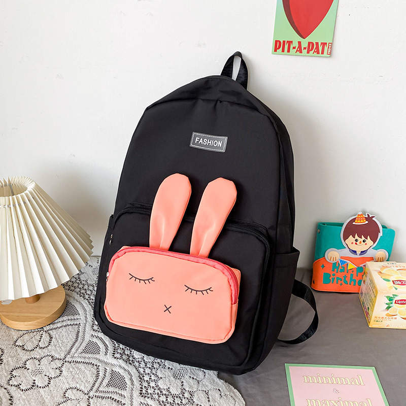 Send cute bears New fashion Waterproof nylon Women Backpack Unisex multi-pocket Laptop backpack Large capacity Student schoolbag