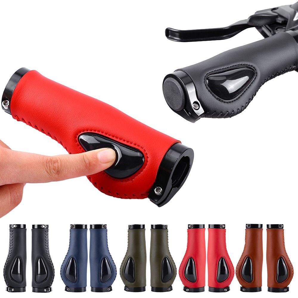 Creative Multicolor Bicycle Liquid Silicone Grips Leather MTB Bike Handlebar Sleeves Shock-absorbing Waterproof Bike Grips Cover Outdoor Sports