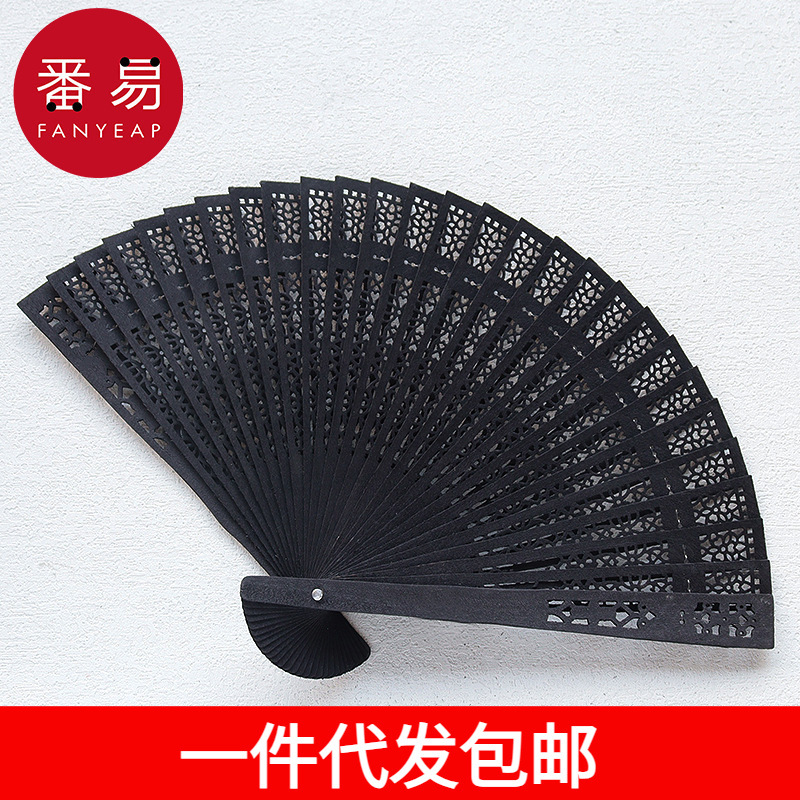 One piece dropshipping / folding fan AA1S47-fan Chinese ancient style Hanfu photo cheongsam summer lace carrying