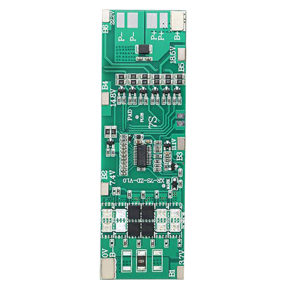 Balanced 7S Lithium 18650 Charge Board Short Circuit Protection Common Port Equalizer for Power Bank(10A)