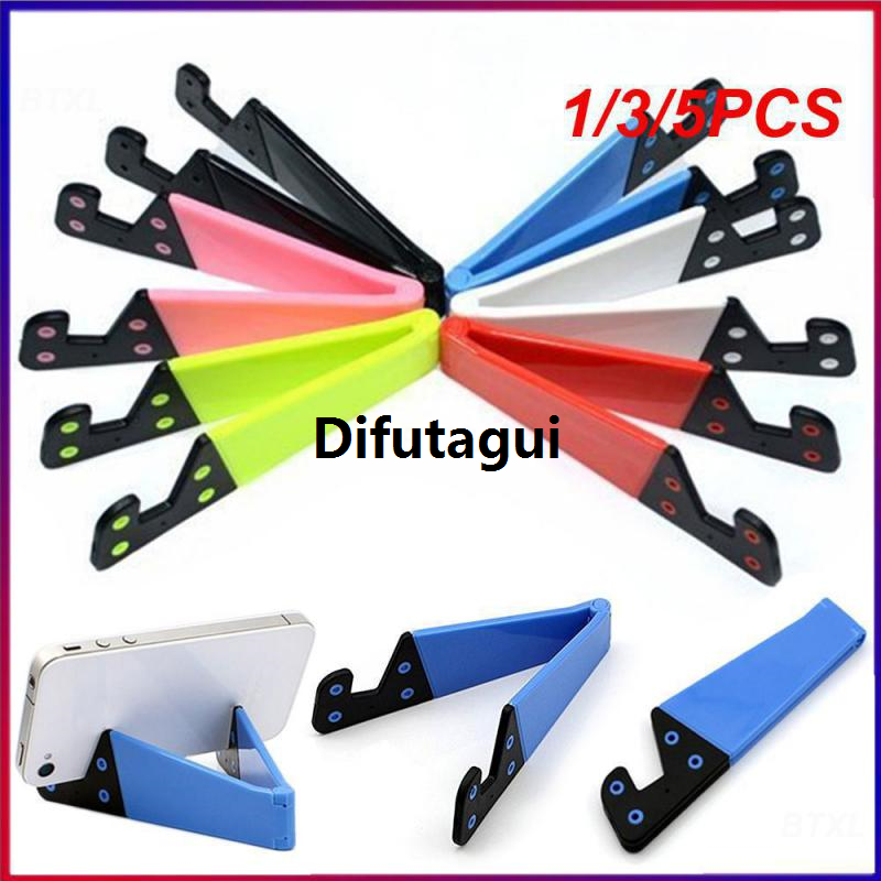 Difutagui 1/3/5PCS Foldable Easy To Use Universal Portable Phone Cradle Desktop New style Stand Stylish Compact Colorful Convenient Portable Durable