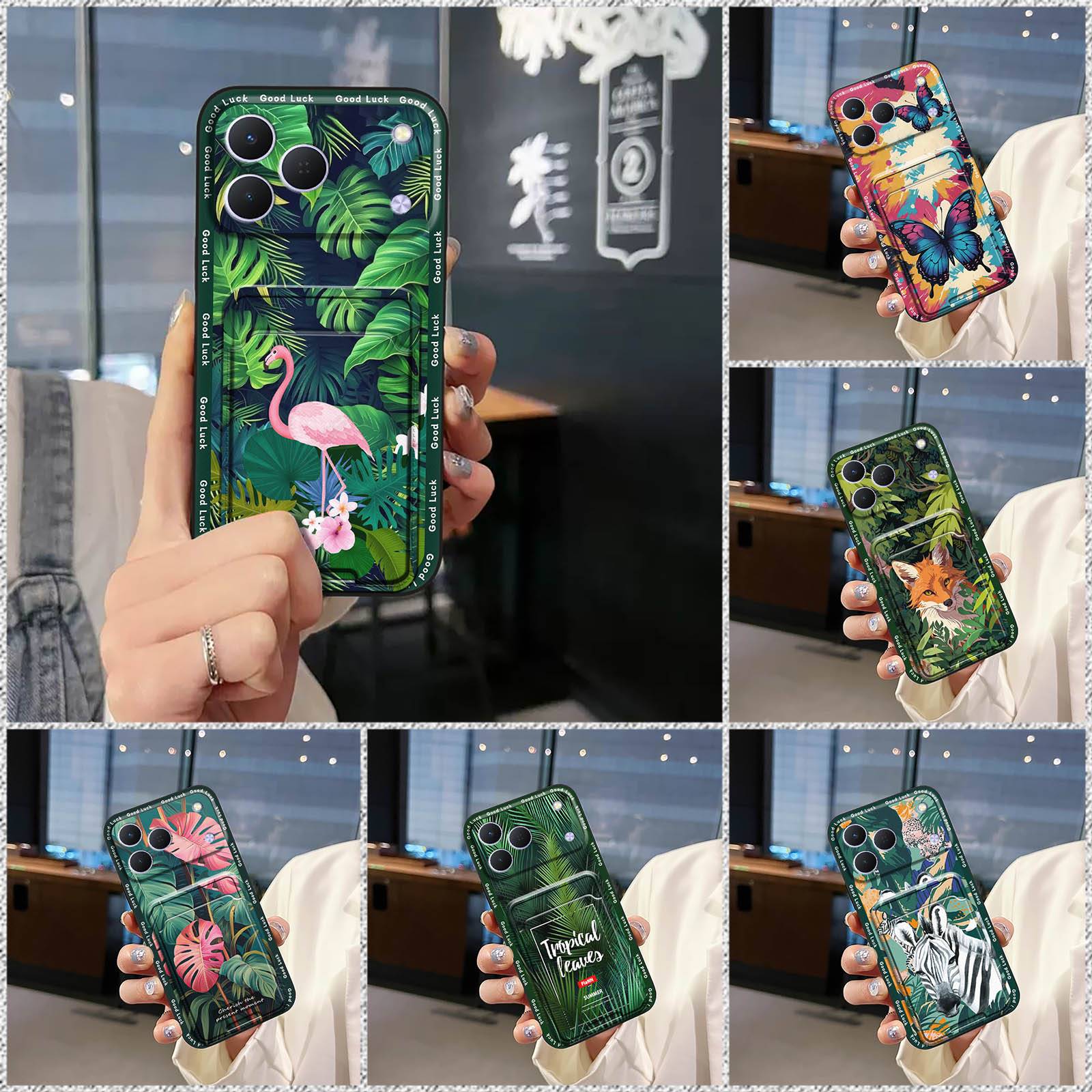 TPU Couple Phone Case For ZTE Nubia Focus2 5G Protective Anti-knock Cute Full wrap Graffiti Phone Pouch Waterproof