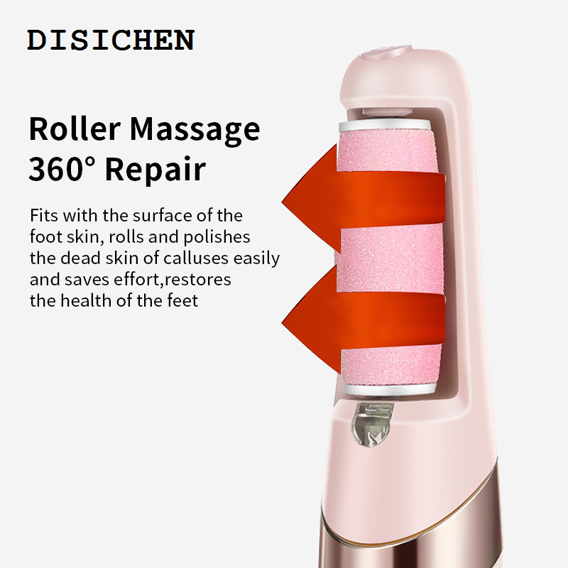 DISICHEN 2025 Electric Foot Dead Skin Remover Machine Callus Rasp Removal Pedicure Polisher Foot Corn Care Grinder Nail Files Cleaning Tools