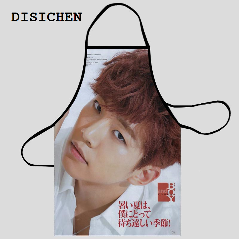 DISICHEN 【2025 Version】 Lee Junho Apron Grill Kitchen Chef Apron Professional for BBQ, Baking, Cooking for Men Women Size 68X95cm and 50X75cm A2023.7.11