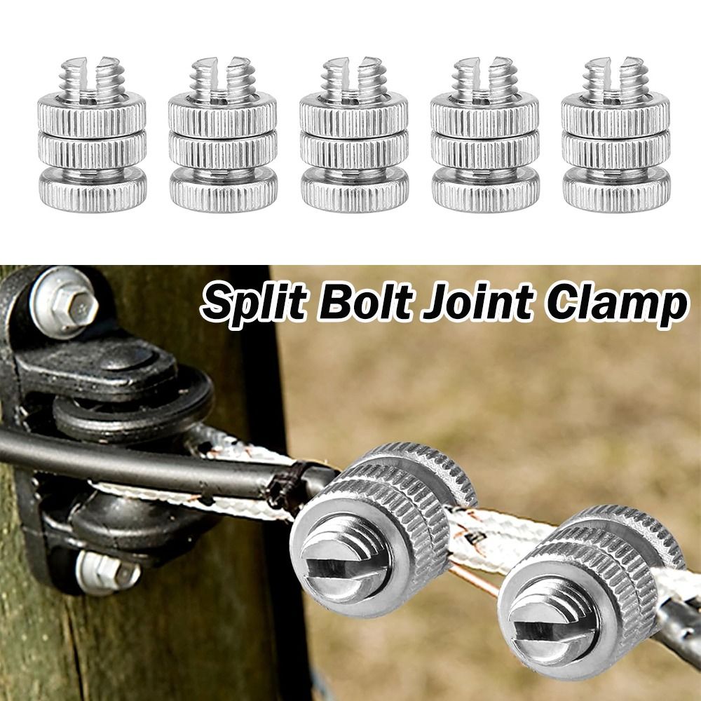 New Aluminium Alloy Electrical Fence Connector High Strength Corrosion Resistant Wire Join Clamp Bolt Clamp