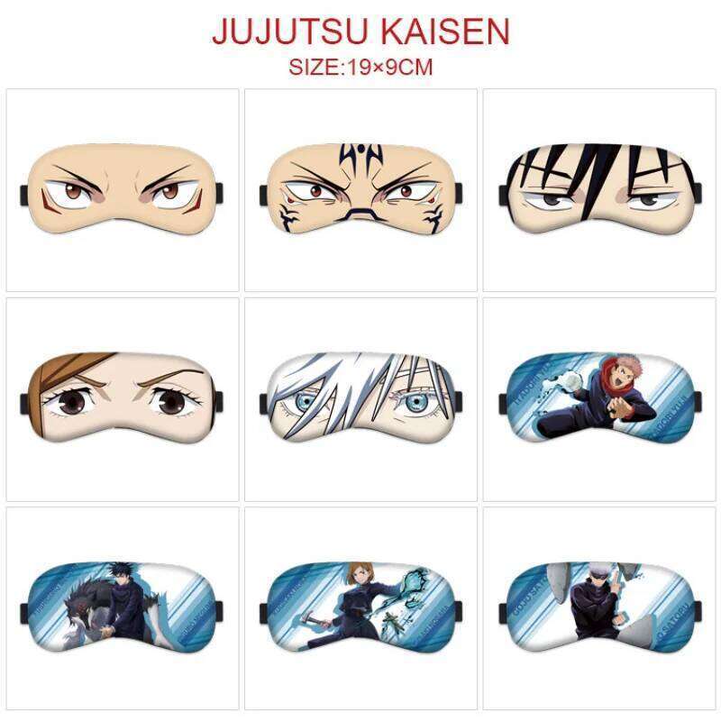 Anime Jujutsu Kaisen Gojo Satoru Yuji Itadori Inumaki Toge Eye Patch Sleep Blindfold Shading Casual Eyes Mask Cosplay Props Gift