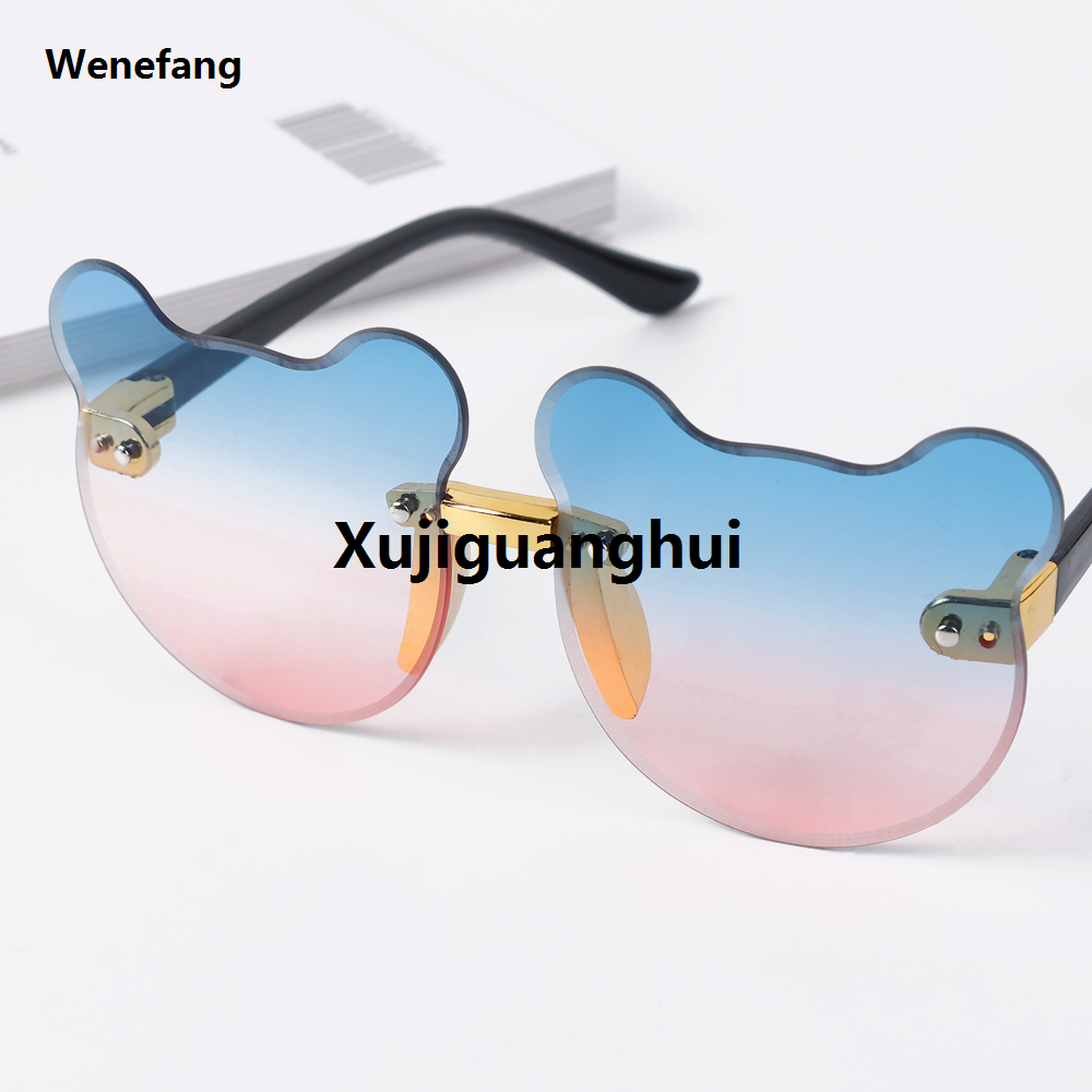 Xujiguanghui Wenefang Bargain price Profesional 【S Elvey Trend Store】Kids Sunglasses Bear Shape Children Trendy Girls Boys Glasses Cartoon Eyeglasses Driver Goggles Anti-glare