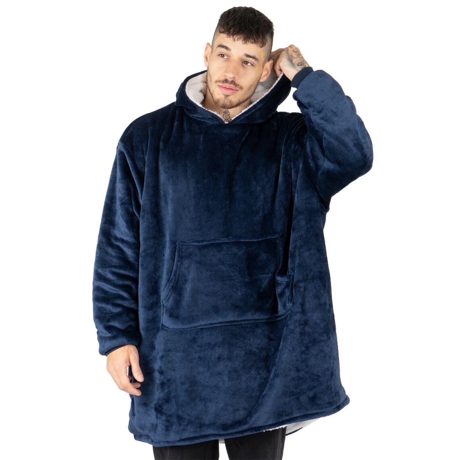 Multicolor Huggle Ultra Plush Blanket Hoodie