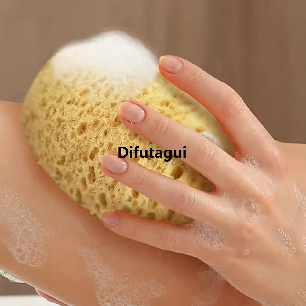 Wenefang 2 Pcs Charcoal Body Wash Men Sponge Bath Super Soft Original Scrubbers Exfoliating Shower Miss African net Sea