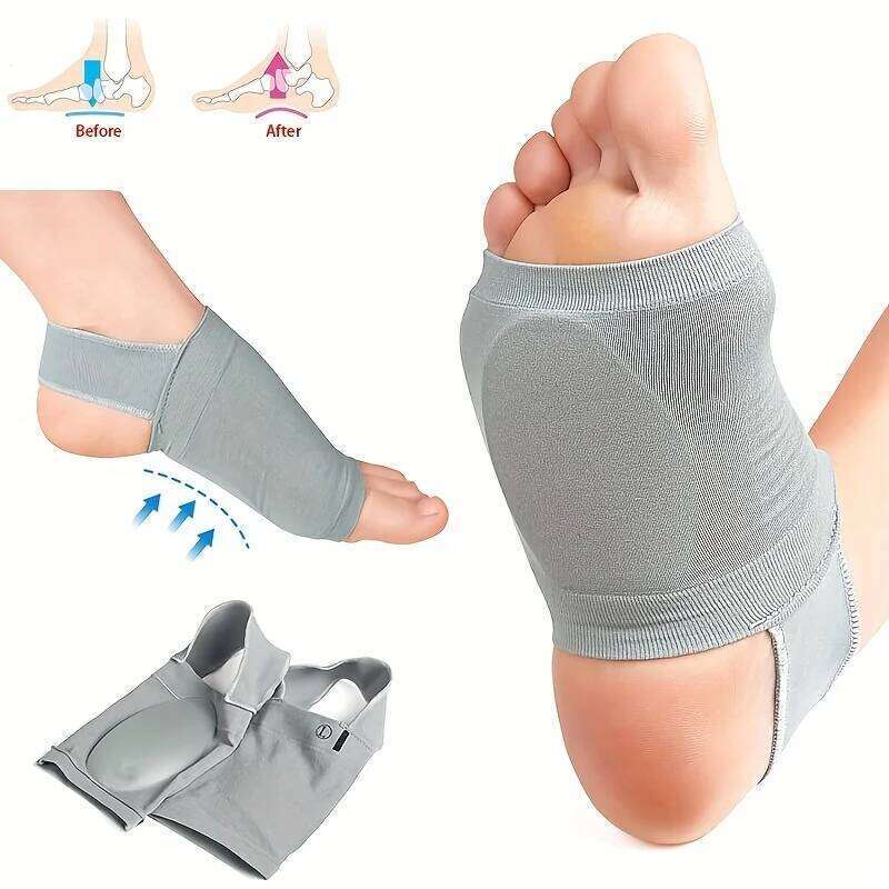1 Pair of Arch Sleeves - Metatarsal Compression Brace for Flat Foot Support & Plantar Fasciitis Relief MENS WOMENS
