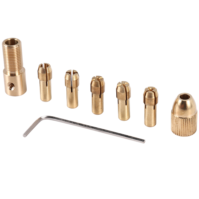 8-Piece 0.5-3mm Drill Chuck Collets Set of Quick Chuck for Mini Tools