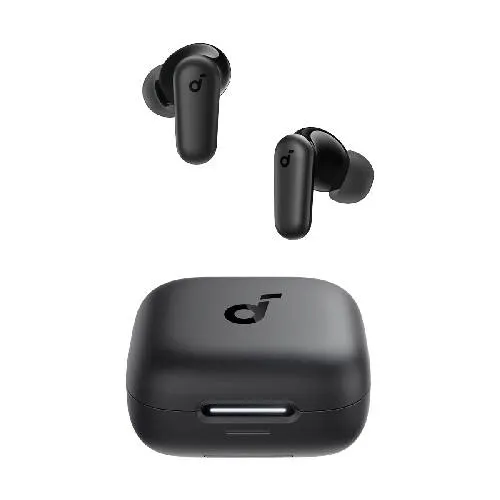 Soundcore_ P30i (Similar to R50i NC) Noise Cancelling Earbuds, Strong and Smart Noise Cancelling, Powerful Bass, 45H Playtime, 2-in-1 Case and Phone Stand, IP54, Wireless Earbuds, Bluetooth 5.4 (Black)