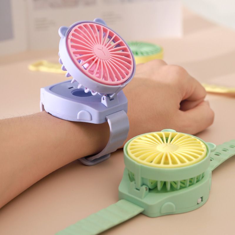 【UrbanNomad】2025 Watch Fan Mini Folding Portable Cute Children's Gift Cartoon Men and Women [Top-notch quality]