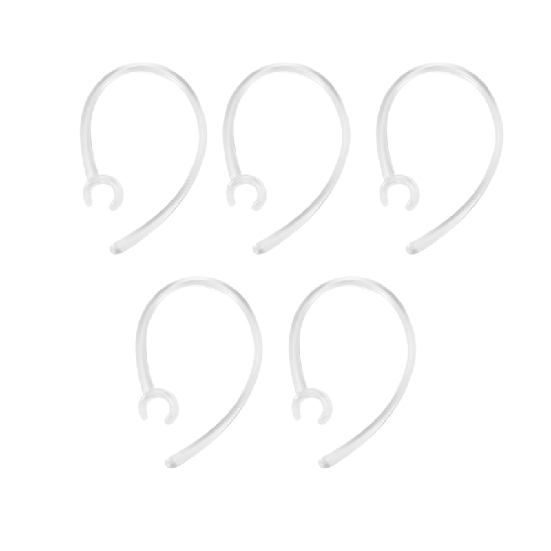 10X Universal Small Clamp Bluetooth Ear Hook Loop Clip Replacement Clear