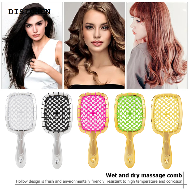 DISICHEN New Janeke Wide Teeth Air Cushion Combs Salon Scalp Massage Comb Hair Brush Wheat Straw Environmental Protection Janeke Hair Brush