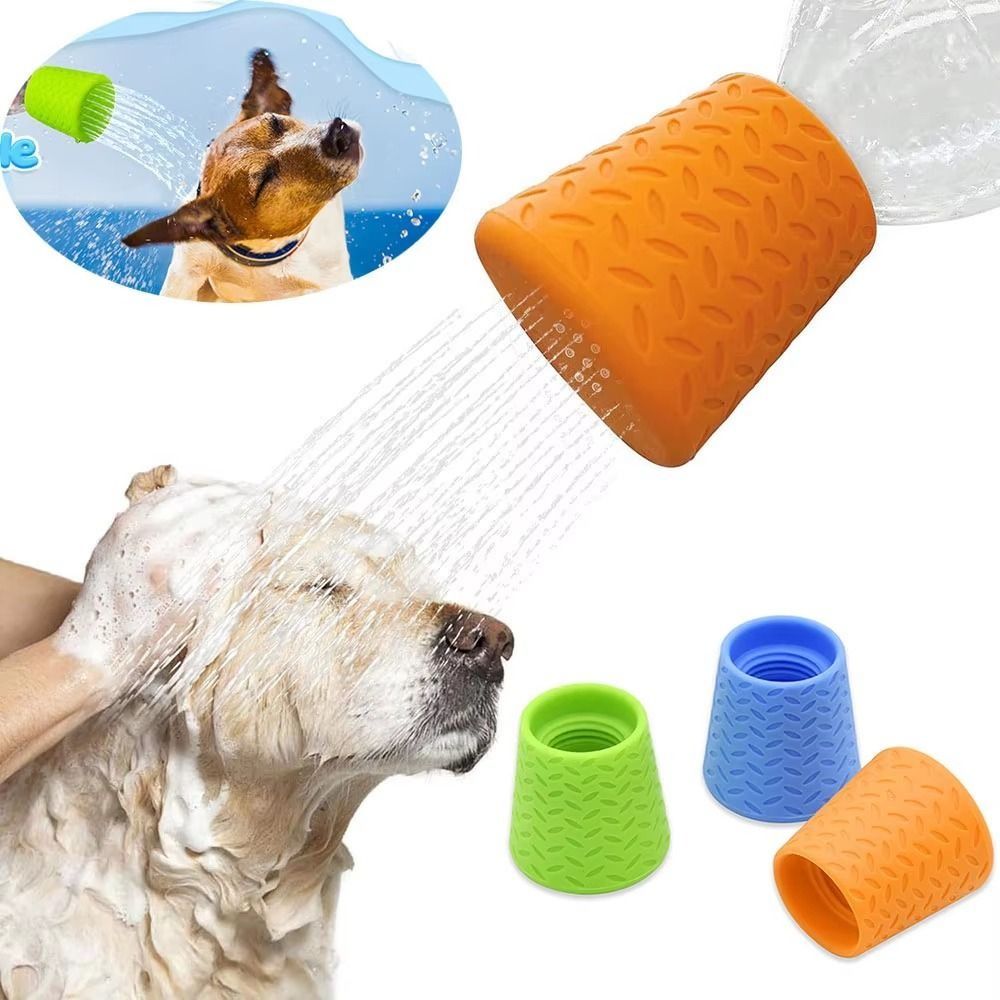 2Pcs Sprinkler Portable Pet Shower Heads Silicone Convenient Dog Bath Faucet Quick Washing Reusable Cat Cleaning Sprayer Outdoor