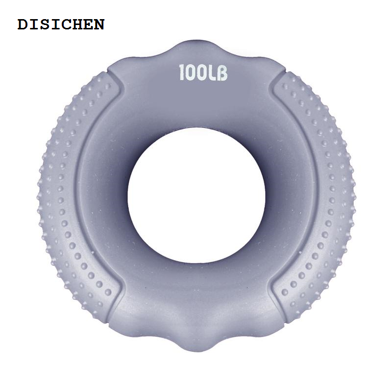 DISICHEN New Silicone Hand Grip Strengthener 20-100LB Gripping Ring Finger Trainer Carpal Expander Muscle Finger Stretcher Relieve Wrist Pain