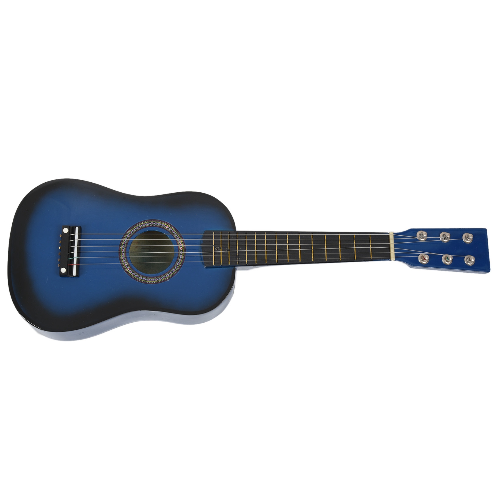 Sojhoop Mini 23 Inch Basswood 12 Frets 6 String Acoustic Guitar with Pick and Strings for Kids / Beginners(blue)