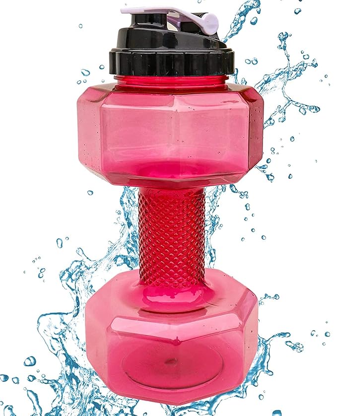 EXCEART Sports Dumbbell Cup Portable Fitness Water Bottle Large Sports Water Kettle for Gym Daily Use
