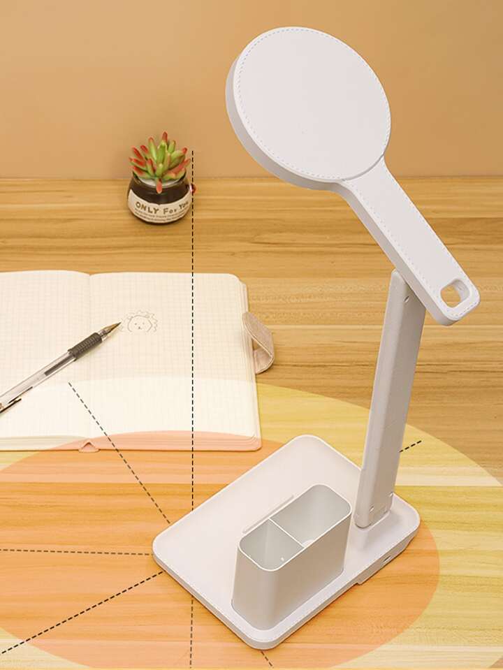 Desk Lamp, Modern Adjustable LED Desk Light With Storage Compartment 3 colour modes