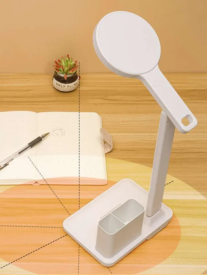 Desk Lamp, Modern Adjustable LED Desk Light With Storage Compartment 3 colour modes