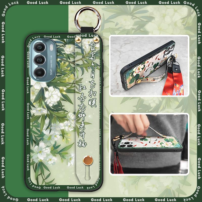 Wristband Dirt-resistant Phone Case For OPPO A74 5G/A54 5G old lady Back Cover Anti-dust protective fashion Anti-knock