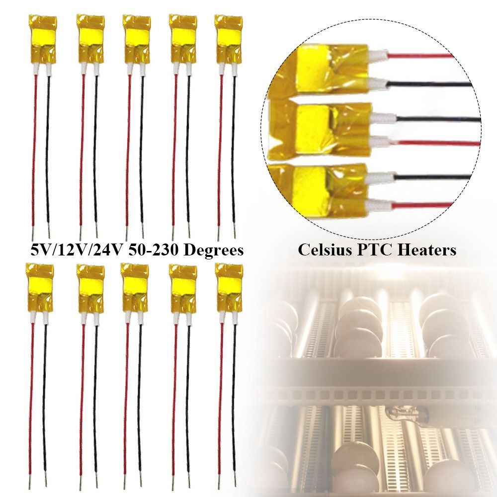 High Quality 5V/12V/24V 50-230 Degrees Hair Dryer Accessories Celsius PTC Heaters Curlers Heater Heating Element